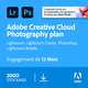 Visuel Adobe Photoshop + Lightroom (Creative Cloud Photo 20 Go)