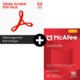 Visuel Pack Adobe Acrobat PDF Pack + McAfee LiveSafe