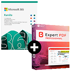 Pack Microsoft 365 Famille + Expert PDF Pro 15