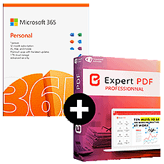 Pack Microsoft 365 Personal + Expert PDF Pro 15