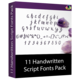 Visuel Pack de 11 polices de caractères manuscrites