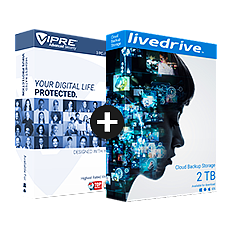 VIPRE Advanced Security + Livedrive Cloud Backup - 2 To