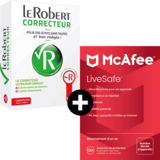 Le Robert Correcteur + McAfee LiveSafe