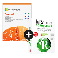 Pack Microsoft 365 Personnel + Le Robert Correcteur