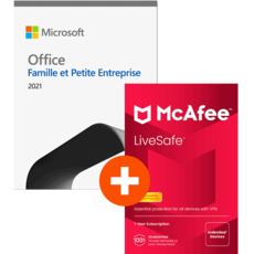 Office Famille et Petite Entreprise 2021 + McAfee LiveSafe