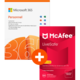 Visuel Microsoft 365 Personnel + McAfee LiveSafe
